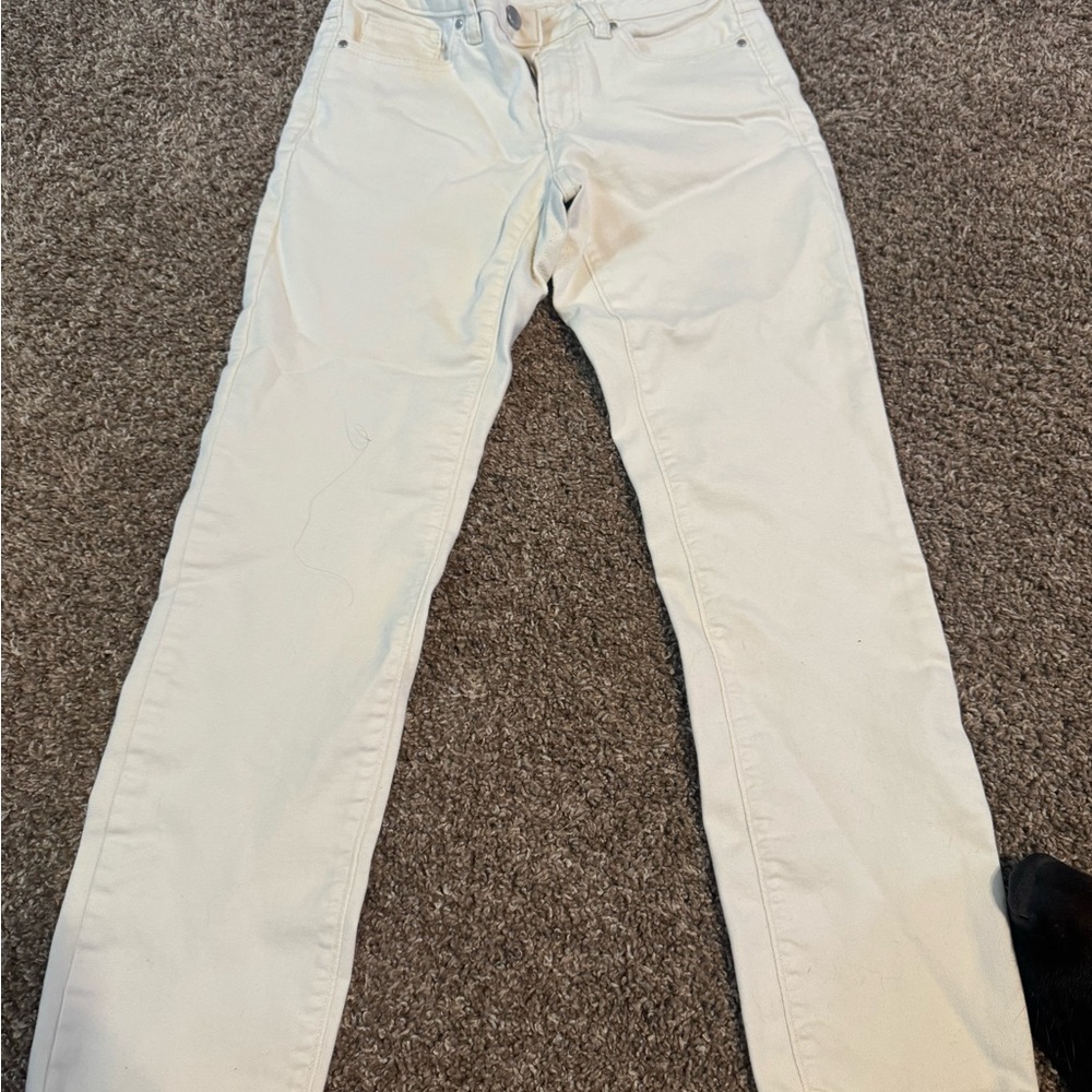 LC Lauren Conrad Women's Cream Skinny Jeans